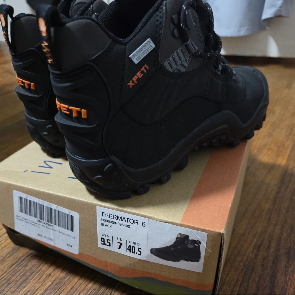 XPETI Thermator 6 Boots Women's Sz 9.5 High-Top Waterproof Outdoor Hiking Black